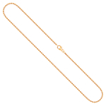 Goldkette als Ankerkette diamantiert in Gelbgold 750 / 18K, 50 cm lang, 1,7 mm breit, Gewicht ca. 5.8 g.