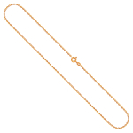 Goldkette als Ankerkette diamantiert in Gelbgold 333 / 8K, 55 cm lang, 1,7 mm breit, Gewicht ca. 4.3 g.