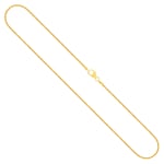 Goldkette als Zopfkette in Gelbgold 585 / 14K, 42 cm lang, 1,3 mm breit, Gewicht ca. 2.8 g.