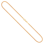 Goldkette als Ankerkette rund in Gelbgold 750 / 18K, 60 cm lang, 2,4 mm breit, Gewicht ca. 11.8 g.