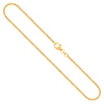 Goldkette als Ankerkette rund in Gelbgold 585 / 14K, 60 cm lang, 2 mm breit, Gewicht ca. 7.2 g.