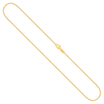 Goldkette als Bingokette in Gelbgold 333 / 8K, 50 cm lang, 1,1 mm breit, Gewicht ca. 3.1 g.