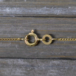 Goldkette als Panzerkette flach in Gelbgold 333 / 8K, 45 cm lang, 1,2 mm breit, Gewicht ca. 2 g.