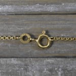 Goldkette als Erbskette in Gelbgold 333 / 8K, 42 cm lang, 1,5 mm breit, Gewicht ca. 3.1 g.