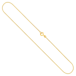 Goldkette als Schlangenkette diamantiert in Gelbgold 375 / 9K, 45 cm lang, 0,8 mm breit, Gewicht ca. 2.7 g.