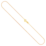 Goldkette als Panzerkette flach in Gelbgold 333 / 8K, 36 cm lang, 1,1 mm breit, Gewicht ca. 1.2 g.