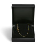 Goldkette als Schlangenkette diamantiert in Gelbgold 585 / 14K, 42 cm lang, 0,7 mm breit, Gewicht ca. 1.9 g.