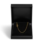 Goldkette als Ankerkette rund in Gelbgold 585 / 14K, 40 cm lang, 1,5 mm breit, Gewicht ca. 2.6 g.