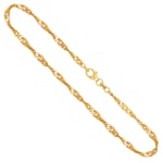 Goldkette als Singapurkette in Gelbgold 333 / 8K, 45 cm lang, 2,9 mm breit, Gewicht ca. 5.6 g.