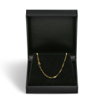Armband als Singapurkette in Gelbgold 585 / 14K, 18 cm lang, 1,8 mm breit, Gewicht ca. 1.2 g.