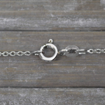Goldkette als Ankerkette rund Weißgold 585 / 14K, 42 cm lang, 1,5 mm breit, Gewicht ca. 2.9 g.