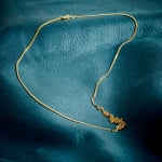 Goldkette als Panzerkette flach in Gelbgold 750 / 18K, 55 cm lang, 1,7 mm breit, Gewicht ca. 6.7 g.