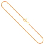 Goldkette als Panzerkette flach in Gelbgold 333 / 8K, 40 cm lang, 1,7 mm breit, Gewicht ca. 3.3 g.