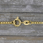 Goldkette als Venezianerkette in Gelbgold 585 / 14K, 60 cm lang, 1,4 mm breit, Gewicht ca. 8.1 g.