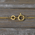 Goldkette als Panzerkette flach in Gelbgold 333 / 8K, 40 cm lang, 1,7 mm breit, Gewicht ca. 3.3 g.