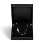 Goldkette als Venezianerkette in Weißgold 585 / 14K, 60 cm lang, 1,2 mm breit, Gewicht ca. 6.3 g.