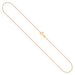 Goldkette als Ankerkette diamantiert in Gelbgold 585 / 14K, 36 cm lang, 1,2 mm breit, Gewicht ca. 1.8 g.