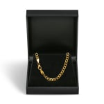 Goldkette als Panzerkette weit in Gelbgold 333 / 8K, 60 cm lang, 3,9 mm breit, Gewicht ca. 9.4 g.