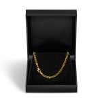 Goldkette als Zwillingspanzerkette in Gelbgold 585 / 14K, 45 cm lang, 2,9 mm Breit, Gewicht ca. 5.0 g.