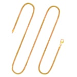 Goldkette als Schlangenkette in Gelbgold 585 / 14K, 45 cm lang, 1,9 mm breit, Gewicht ca. 8.5 g.