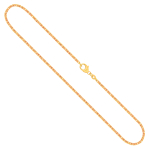 Goldkette als Königskette in Gelbgold 585 / 14K, 50 cm lang, 1,8 mm breit, Gewicht ca. 11.7 g.