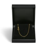 Goldkette als Erbskette in Gelbgold 375 / 9K, 45 cm lang, 2 mm breit, Gewicht ca. 4.2 g.