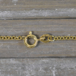 Goldkette als Erbskette in Gelbgold 375 / 9K, 45 cm lang, 2 mm breit, Gewicht ca. 4.2 g.