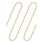 Goldkette als Ankerkette rund in Gelbgold 750 / 18K, 60 cm lang, 2,4 mm breit, Gewicht ca. 11.8 g.