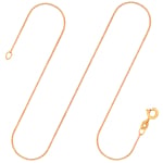 Goldkette als Panzerkette flach in Gelbgold 333 / 8K, 36 cm lang, 1,1 mm breit, Gewicht ca. 1.2 g.