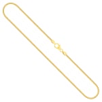 Goldkette als Tondakette in Gelbgold 585 / 14K, 45 cm lang, 1,5 mm breit, Gewicht ca. 10.2 g.