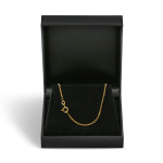 Goldkette als Ankerkette diamantiert in Gelbgold 333 / 8K, 55 cm lang, 1,7 mm breit, Gewicht ca. 4.3 g.