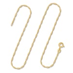 Goldkette als Singapurkette in Gelbgold 585 / 14K, 50 cm lang, 1,2 mm breit, Gewicht ca. 1.4 g.