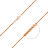 Ankerkette rund Rotgold