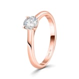 Verlobungsring mit Diamant bis 1 Karat in Rotgold