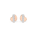 0,08 Karat Diamant Ohrstecker mit 8 echten Diamanten, Rotgold 585 / 14K