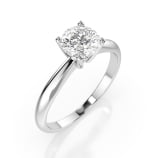 0,40 Karat Diamant Verlobungsring mit 1 Diamanten, Weißgold 585 / 14K