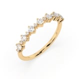 0,5 Karat Diamant Verlobungsring mit 15 Diamanten, Gelbgold 585 / 14K