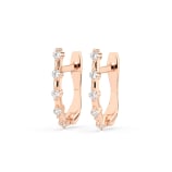 0,2 Karat Diamant Creolen, Rotgold 585 / 14 Karat