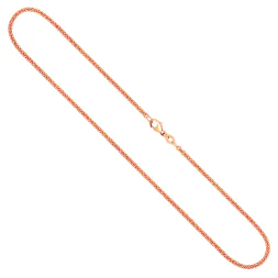 Goldkette als Ankerkette rund in Rotgold 333 / 8K, 40 cm lang, 2,4 mm breit, Gewicht ca. 5.5 g.