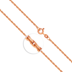 Ankerkette diamantiert Rotgold