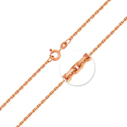 Ankerkette diamantiert Rotgold