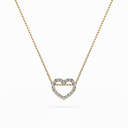 Diamantanhänger in 0,09 Karat, Gelbgold 585 / 14 Karat, mit einer 585ger Goldkette in 42 cm lang, Gewicht ca. 1,7 g.