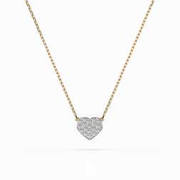 Diamantanhänger in 0,09 Karat, Gelbgold 585 / 14 Karat, mit einer 585ger Goldkette in 45 cm lang, Gewicht ca. 1,2 g.