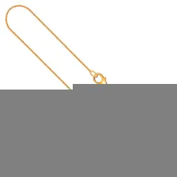 Goldkette als Ankerkette rund in Gelbgold 585 / 14K, 55 cm lang, 1,1 mm breit, Gewicht ca. 2.4 g.