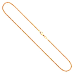 Goldkette als Ankerkette rund in Gelbgold 333 / 8 Karat, 55 cm lang, 2.4 mm breit, Gewicht ca. 7.6