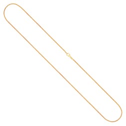 Goldkette als Ankerkette flach in Gelbgold 375 / 9K, 45 cm lang, 1.2 mm breit, Gewicht ca. 1.8 g.