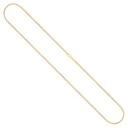 Goldkette als Ankerkette flach in Gelbgold 375 / 9K, 45 cm lang, 1.2 mm breit, Gewicht ca. 1.8 g.