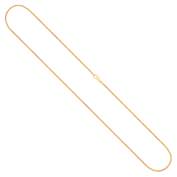 Goldkette als Ankerkette flach in Gelbgold 750 / 18K, 45 cm lang, 1.2 mm breit, Gewicht ca. 2.4 g.