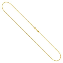 Goldkette als Ankerkette diamantiert in Gelbgold 375 / 9K, 42 cm lang, 1.2 mm breit, Gewicht ca. 1.9 g.