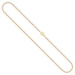 Goldkette als Ankerkette diamantiert in Gelbgold 585 / 14K, 80 cm lang, 1,7 mm breit, Gewicht ca. 8.2 g.